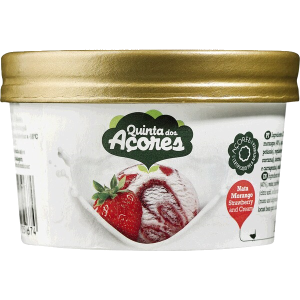 Gelado Quinta dos Açores Nata Morango 100 ml