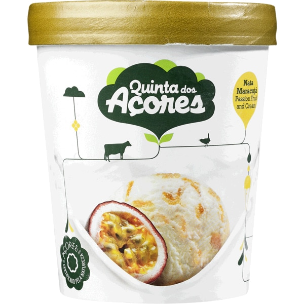 Gelado Quinta dos Açores Nata Maracujá 500 ml