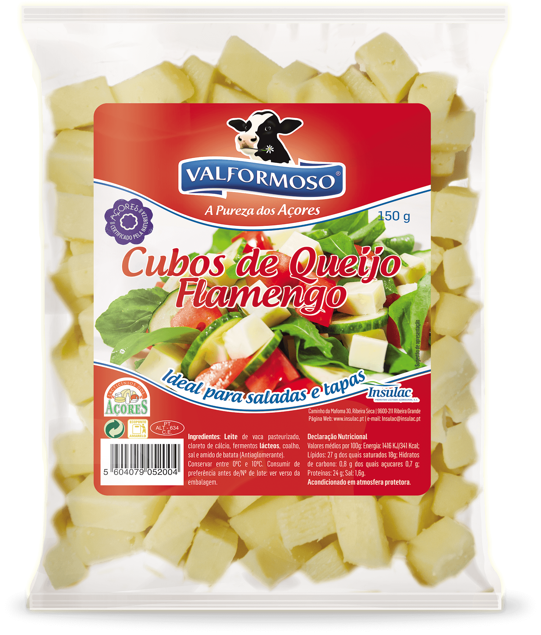 Cubos de Queijo Flamengo Valformoso 150gr