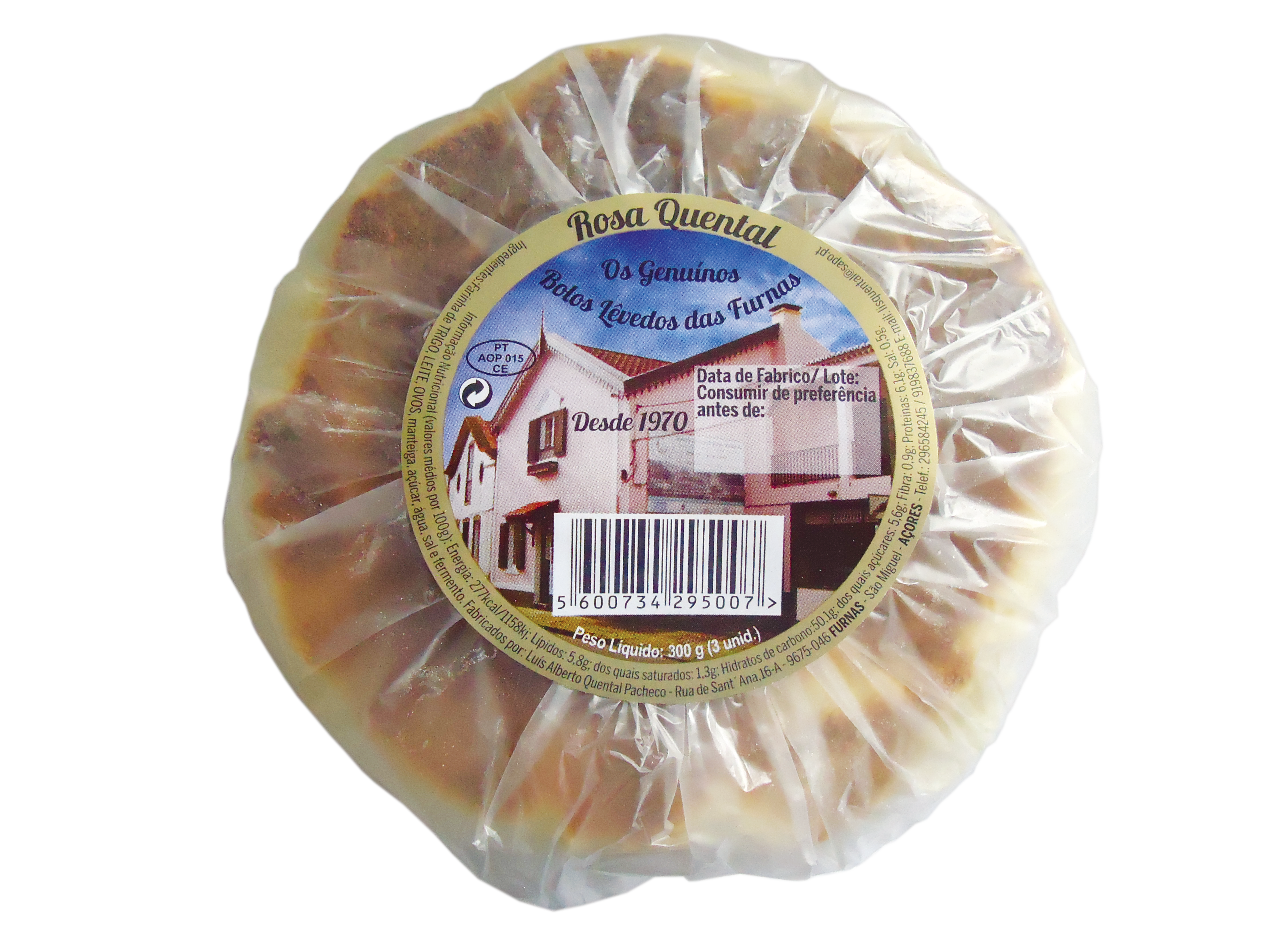 Bolos Lêvedos Rosa Quental 3x100 gr